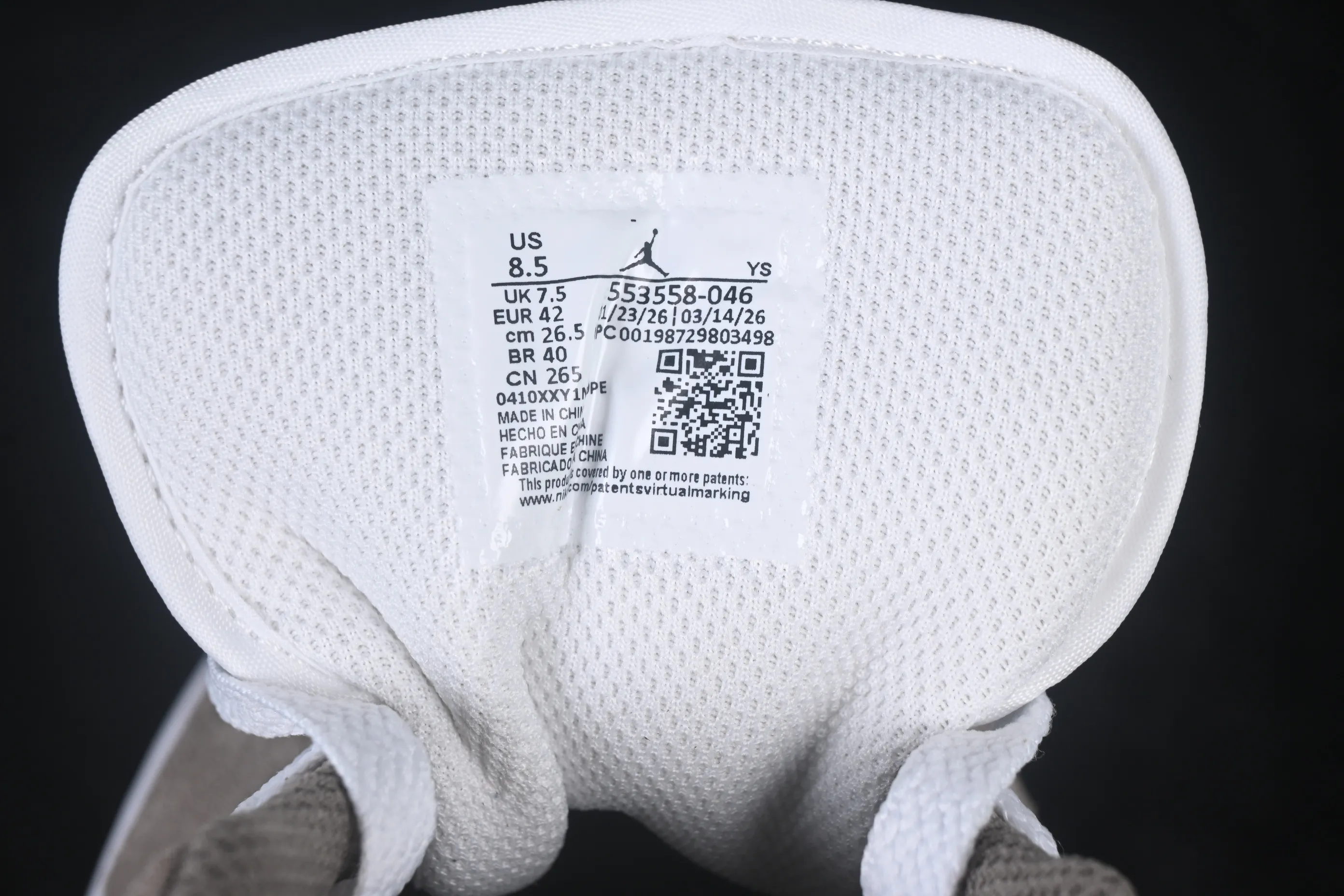 All categories Air Jordan Jordan series basketball shoes Air Jordan 1 Low G version pure original Air Jordan 1 Low AJ1 Joe 1 white gray low-top retro culture basketball shoes 553558-046